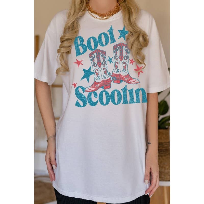 Scootin Boot - Oversized Unisex T Shirt