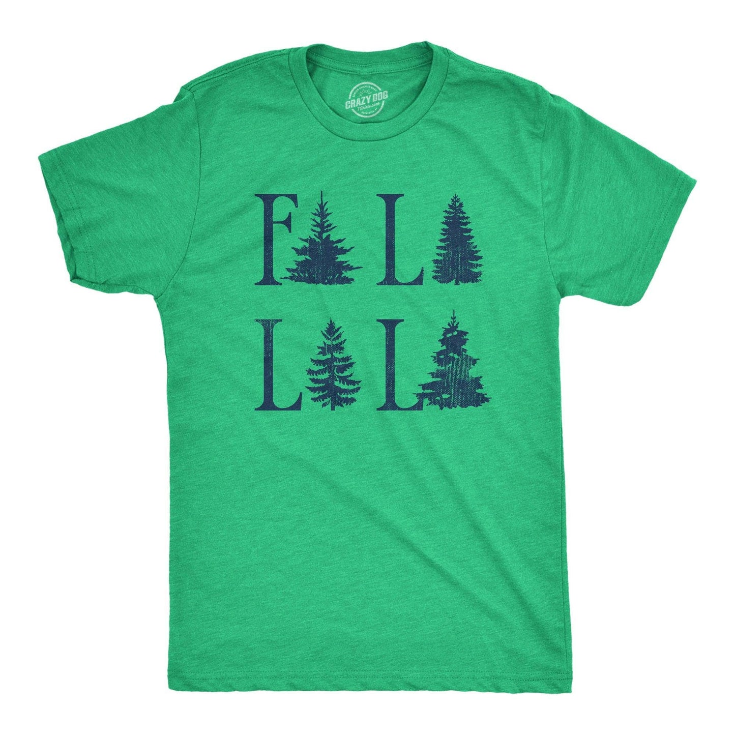 Fa La La La Men's Tshirt Christmas Graphic Tee Western T