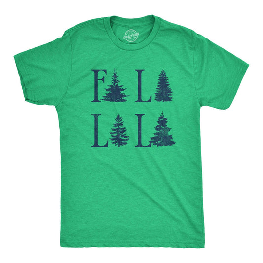 Fa La La La Men's Tshirt Christmas Graphic Tee Western T