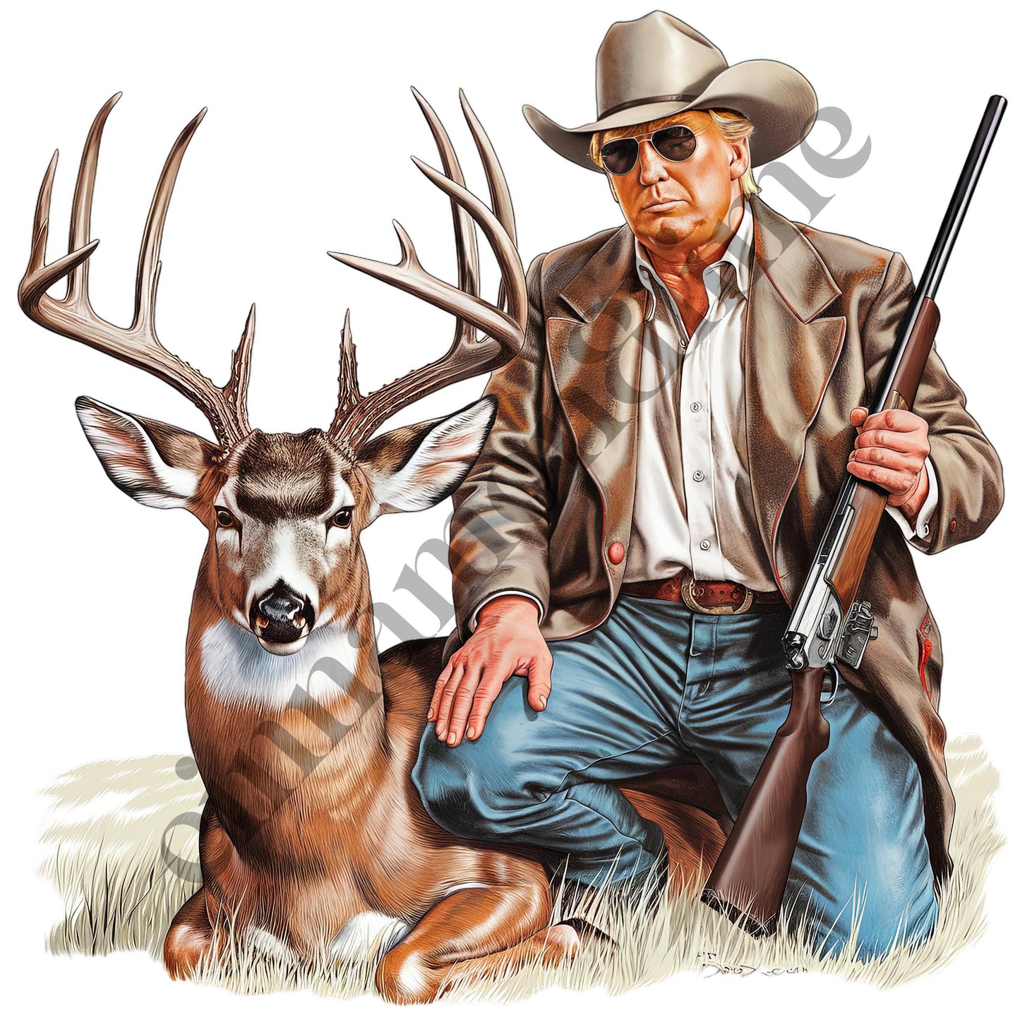 Republican Deer Hunting Western Country T-Shirt
