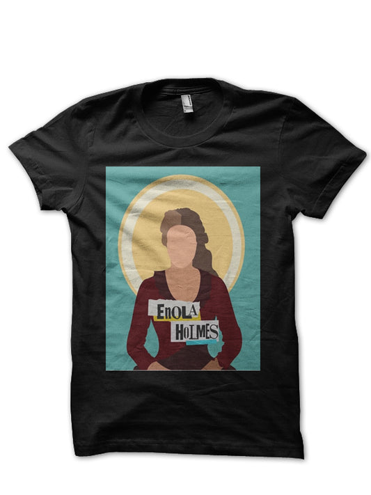 Enola Holmes Black T-Shirt