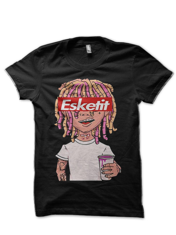 Esketit Black Half Sleeve T-Shirt