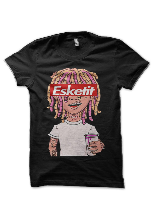 Esketit Black Half Sleeve T-Shirt
