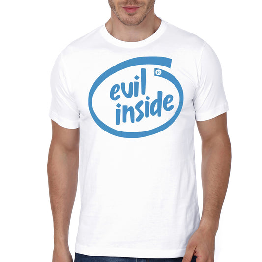 Evil Inside White Tee