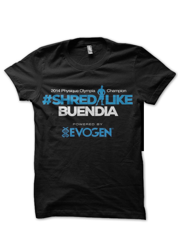 Evogen Half Sleeve Black T-Shirt