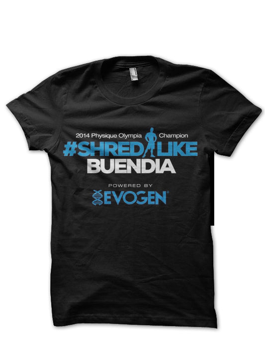Evogen Half Sleeve Black T-Shirt