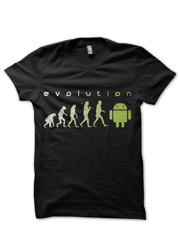 Evolution Android Black T-Shirt