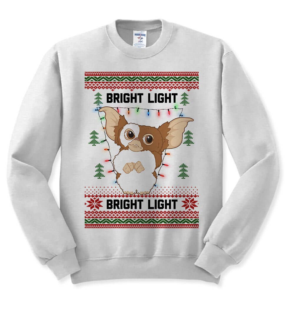 Bright Light Christmas Sweater - Gremlins Gizmo Sweatshirt