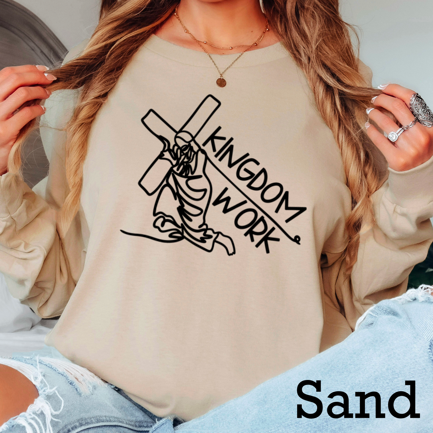 Kingdom Work Christian Long Sleeve Shirt | Gildan