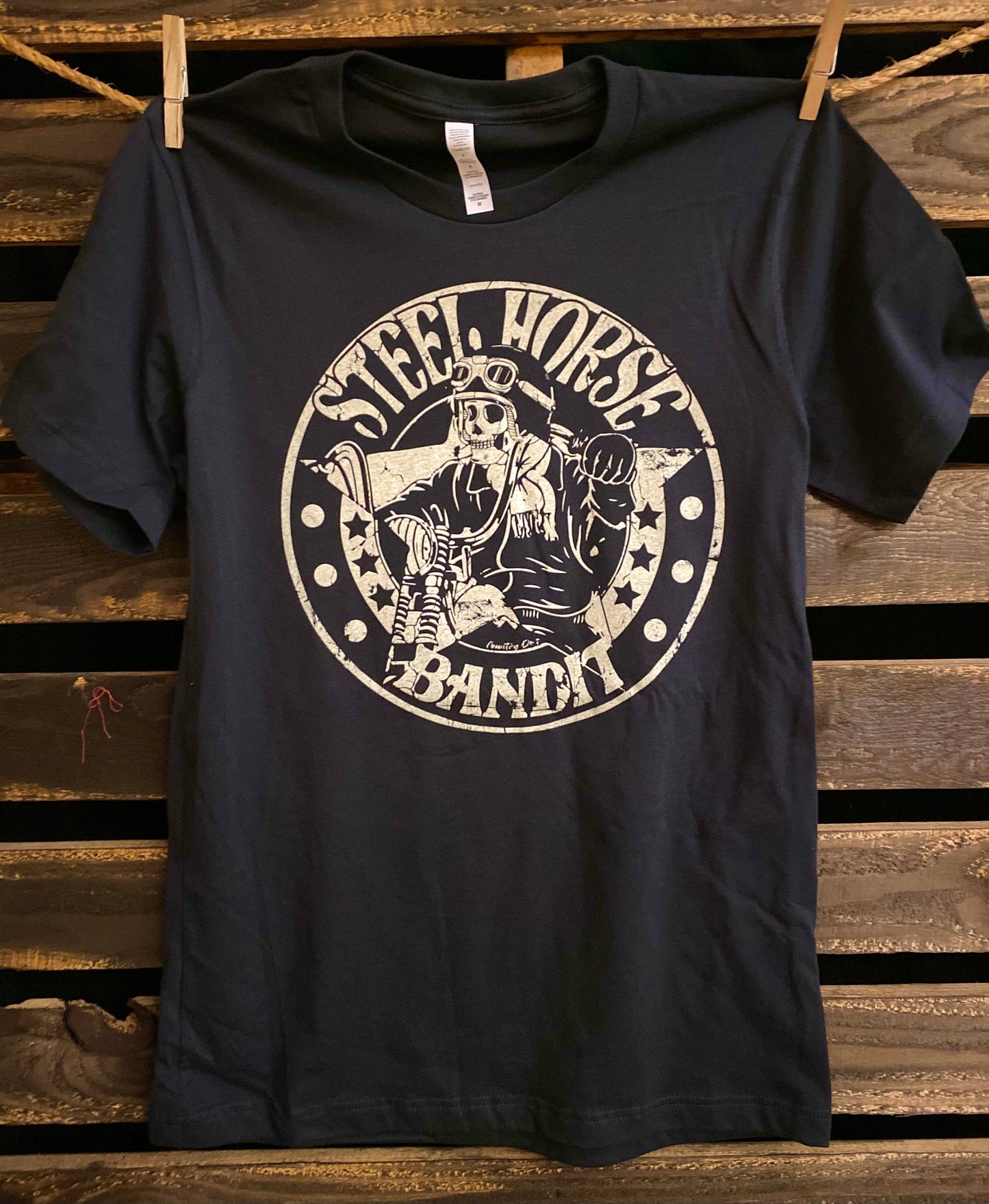 Steel Horse Bandit Motorcycle Vintage Unisex T-Shirt