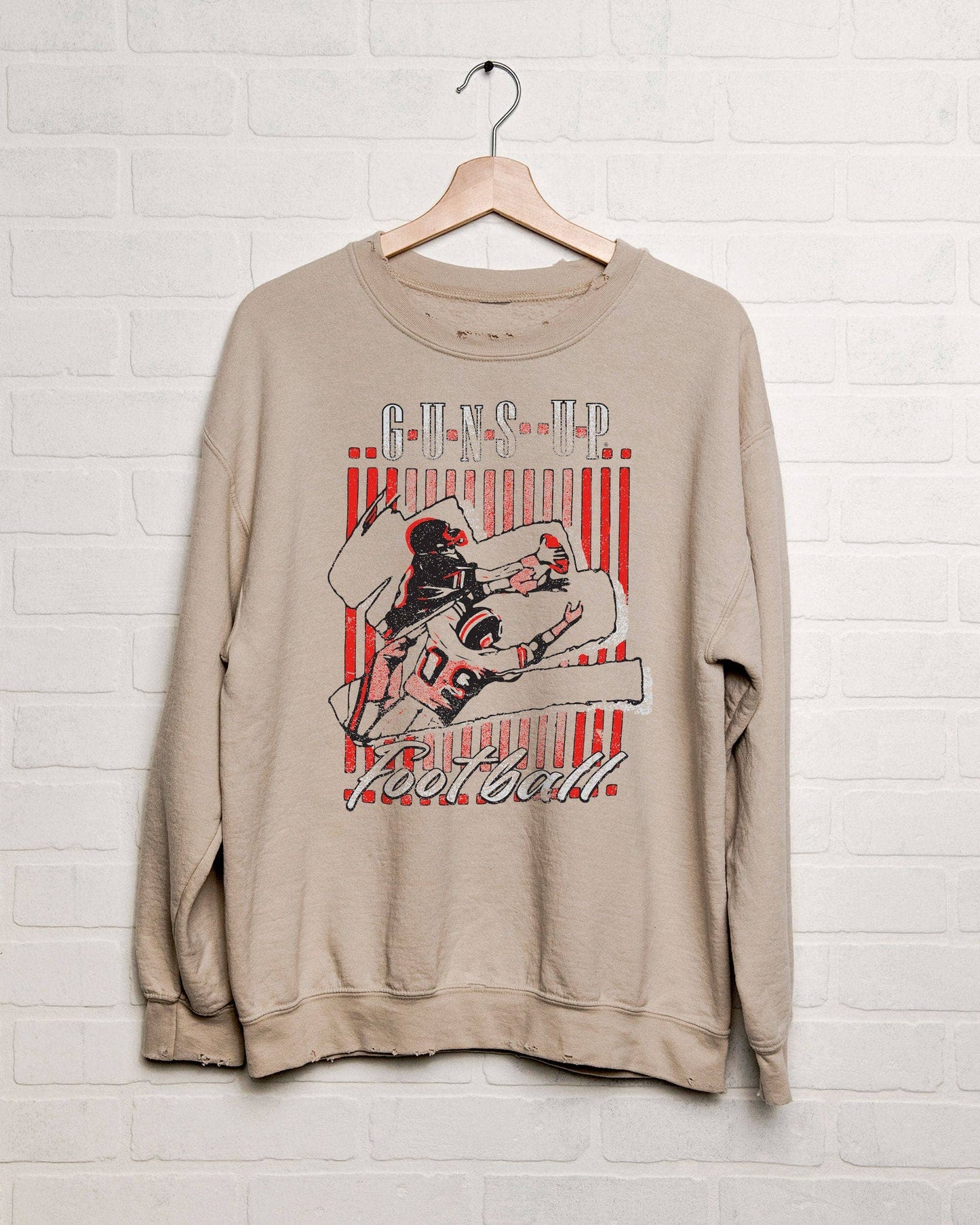 Texas Tech Red Raiders Beach Shade Sand Thrifted Sweatshirt