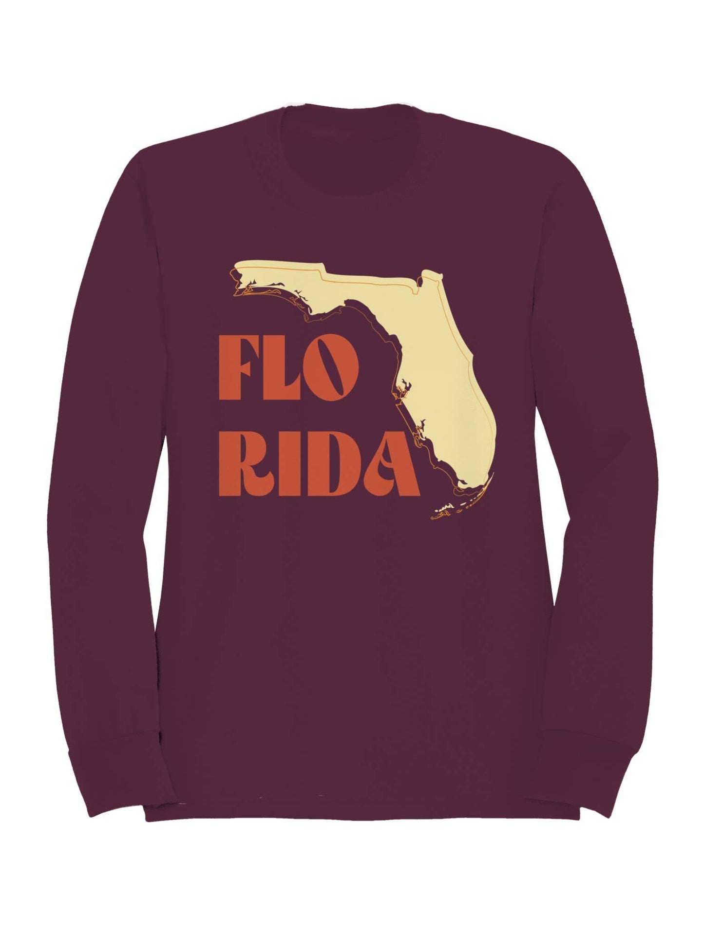 Florida State Map Illustration Women's Sweatshirt