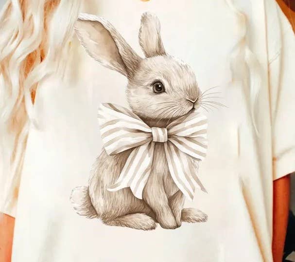Watercolor Bunny Comfort Colors T-Shirt