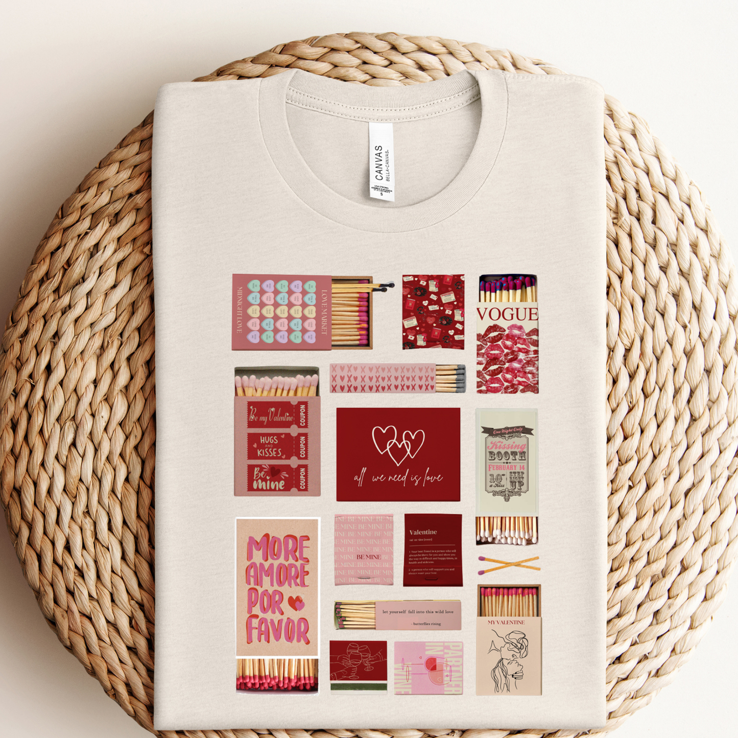 Valentine's Match Box Graphic Tee