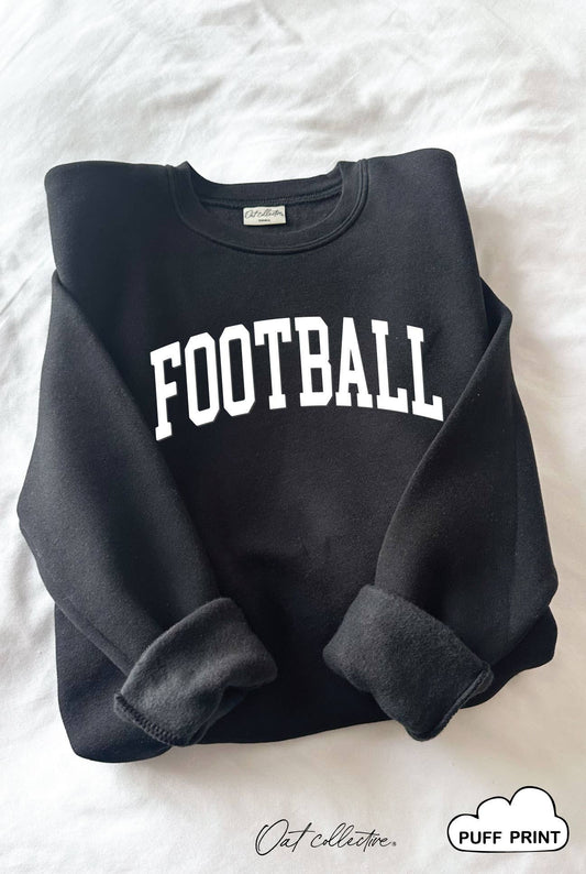 Football Puff Graphic Sweatshirt