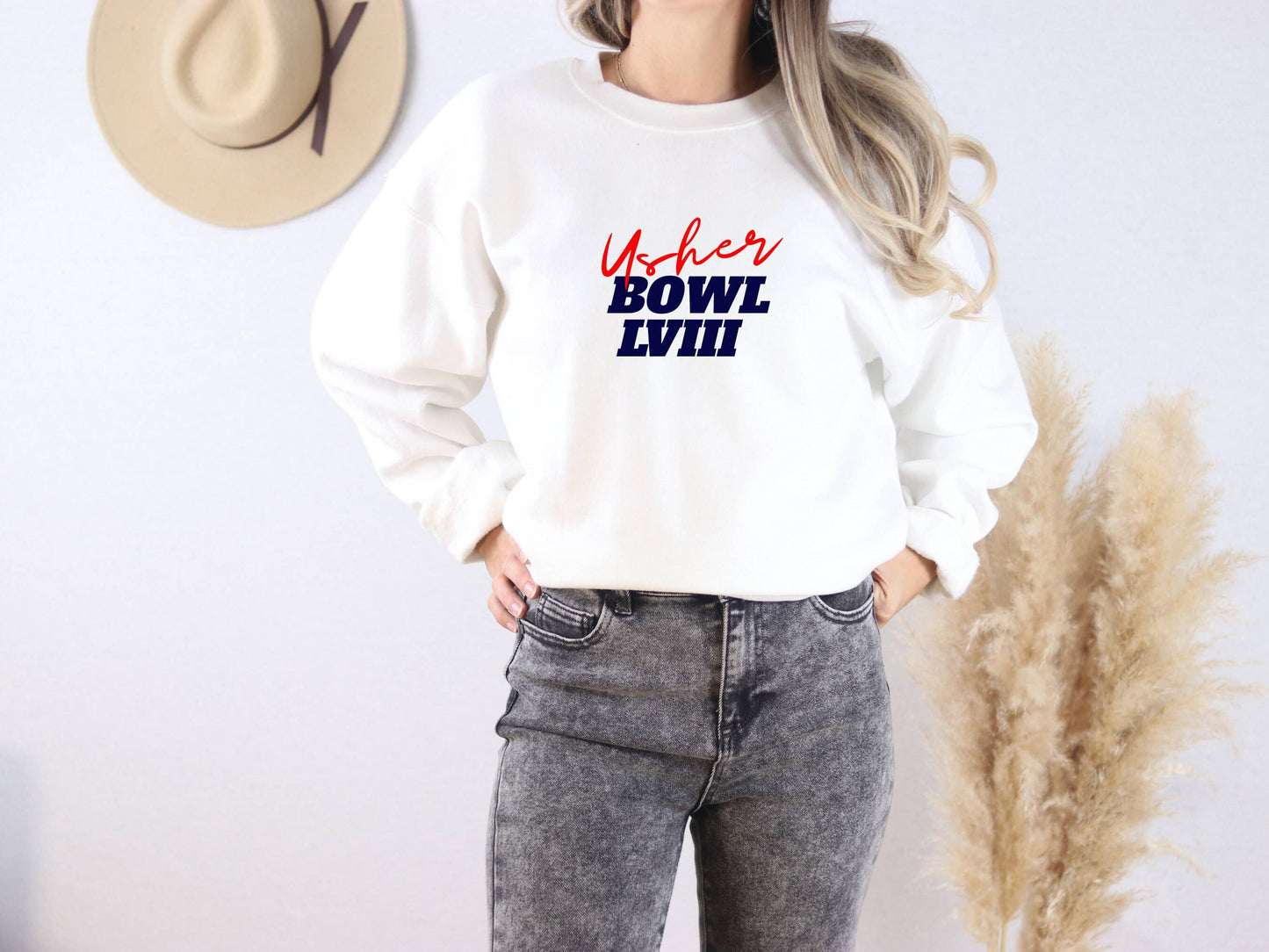 Halftime Humor Usher Bowl Sweatshirt - Football Fan Gift