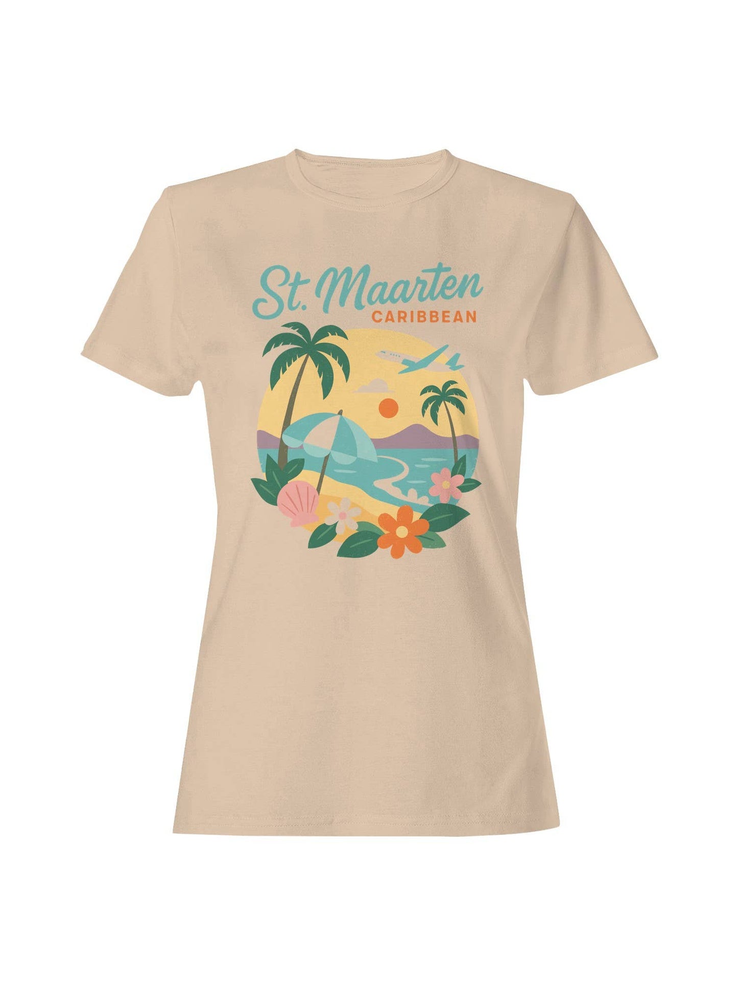 St. Maarten Caribbean Sunset Vibes Women's T-Shirt