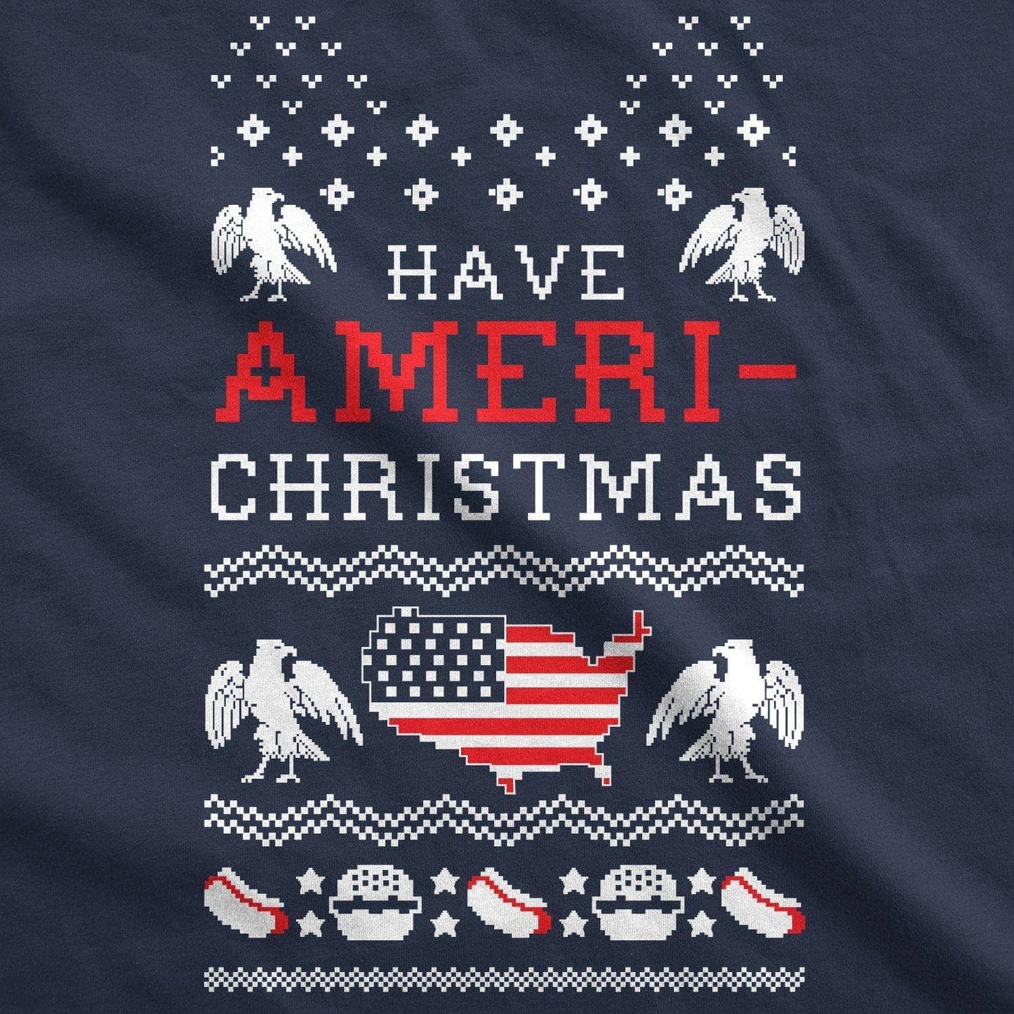 Have Ameri-Christmas Men's Tshirt Christmas Graphic Tee