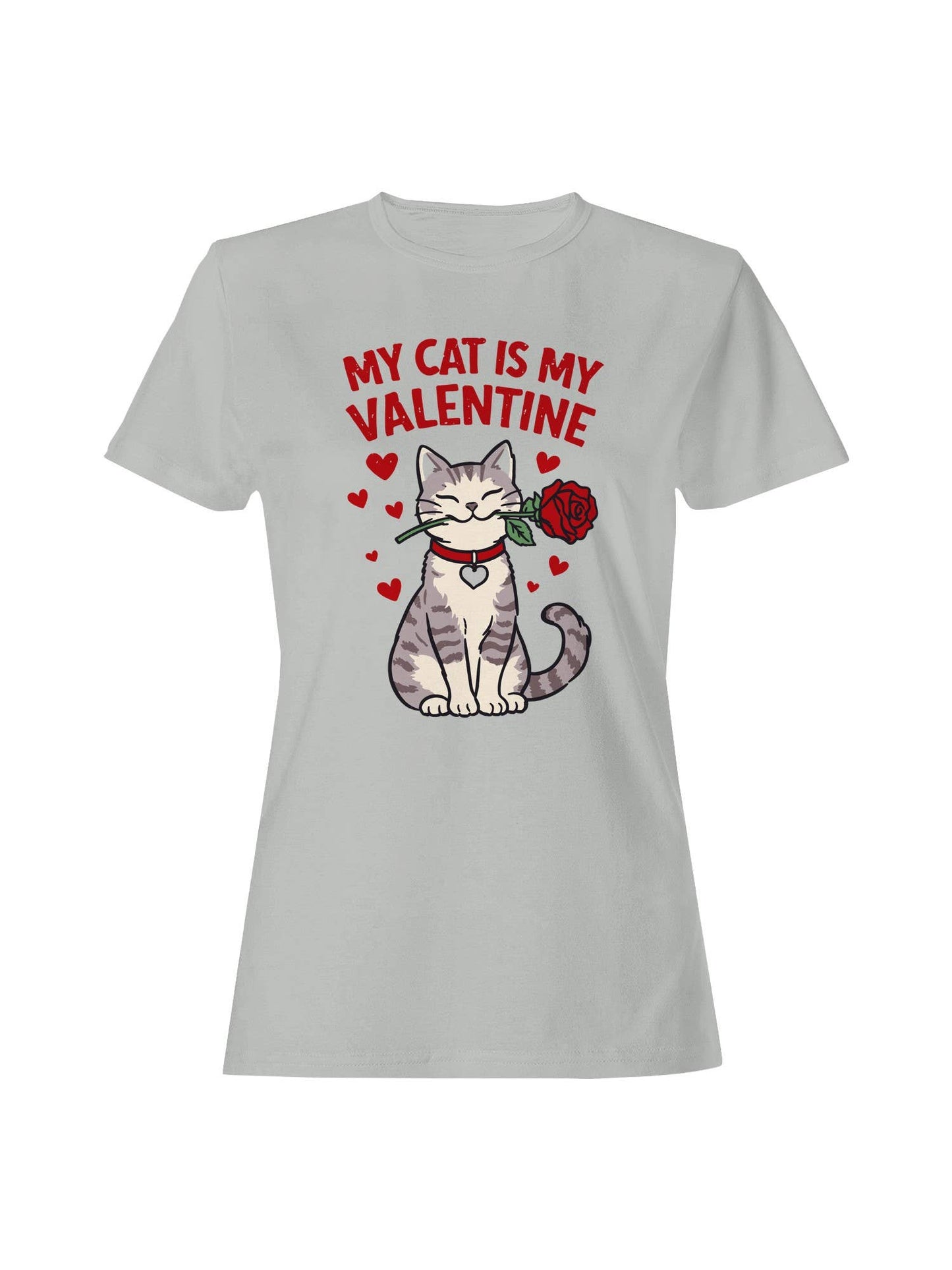 Cat Valentine Rose Design Women's T-Shirt