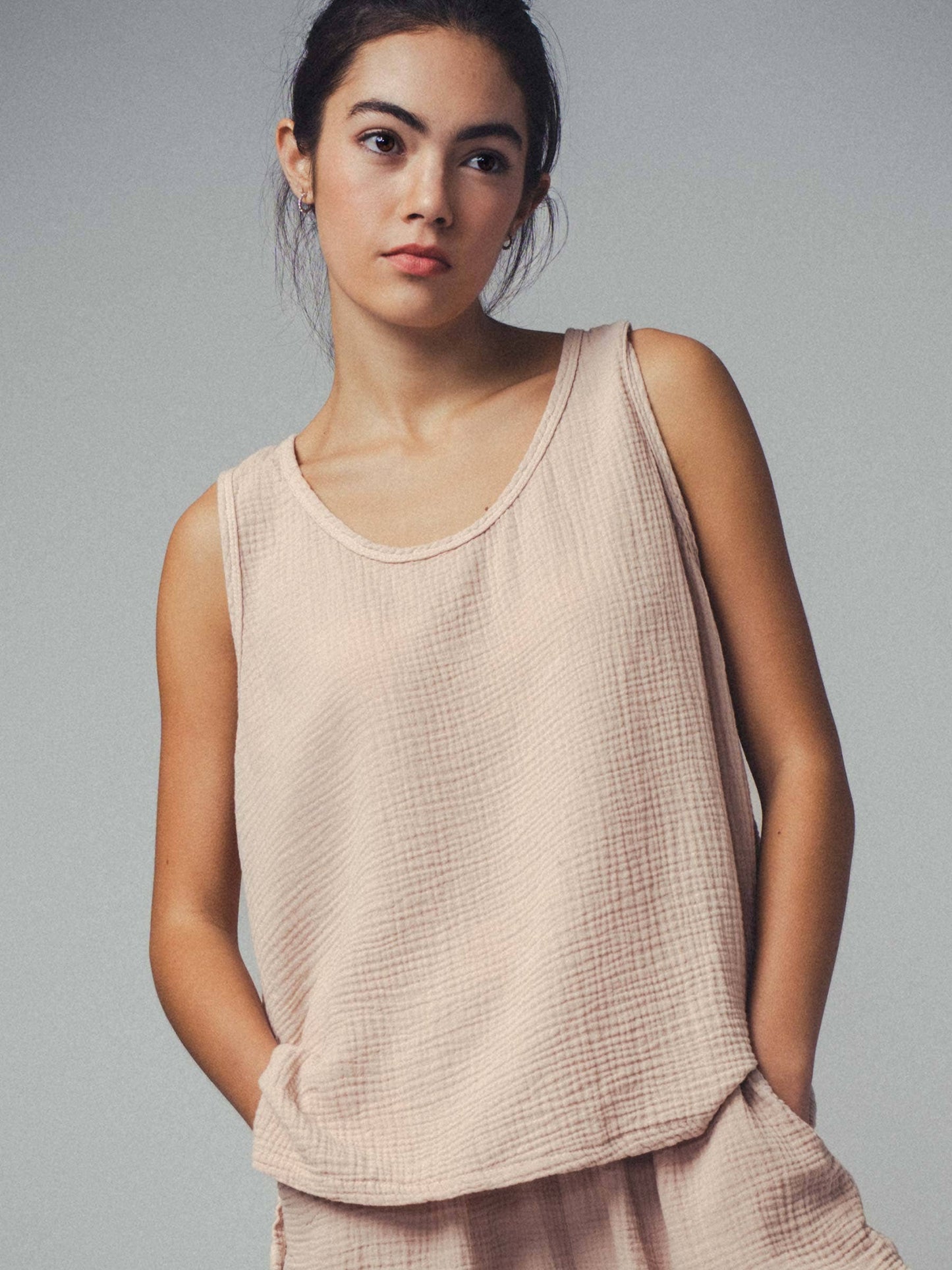 Vintage Washed Double Gauze Tank Top