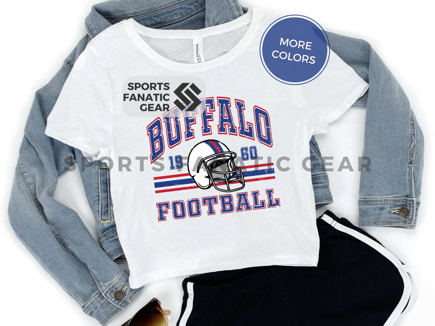 Buffalo Vintage Flowy Crop Tee - Lightweight Style