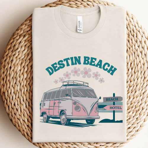 Custom Groovy Beach Graphic Tee