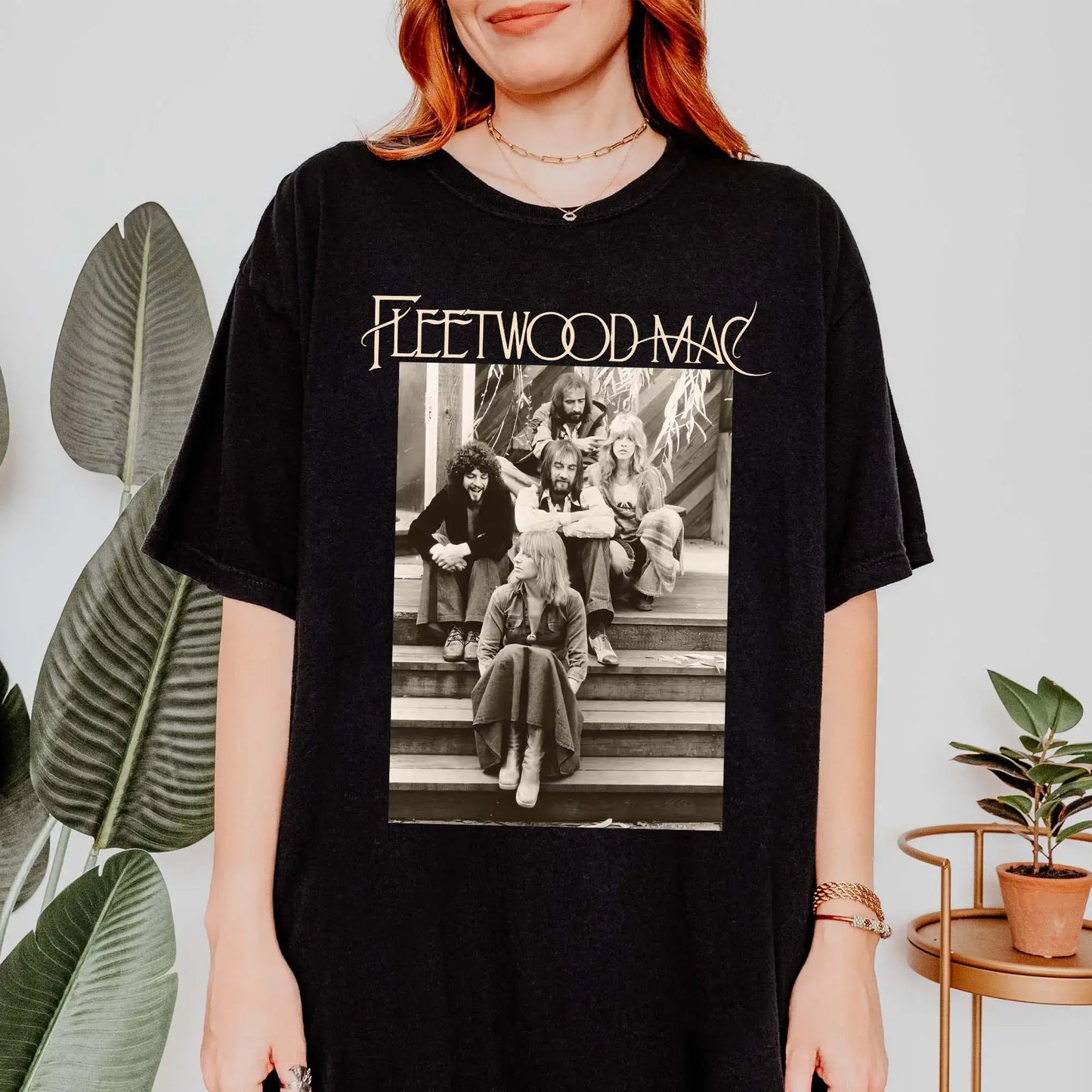 Stevie Nicks Boho Upcycled Tee Shirt