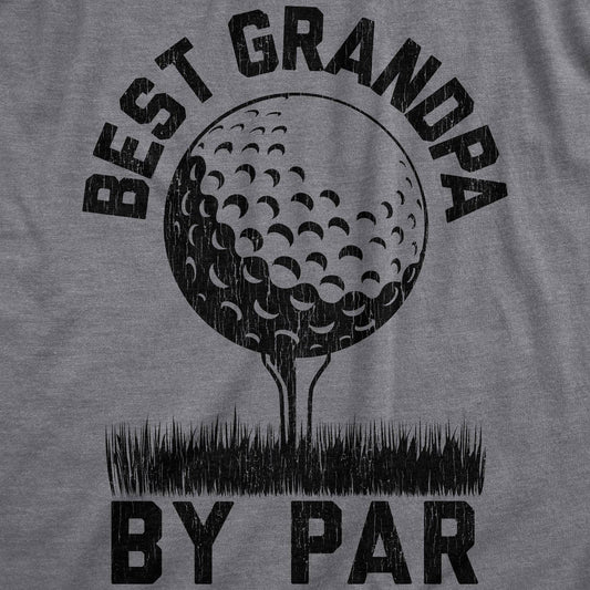 Best Grandpa By Par Funny Golfing Mens T Shirt Father's Day