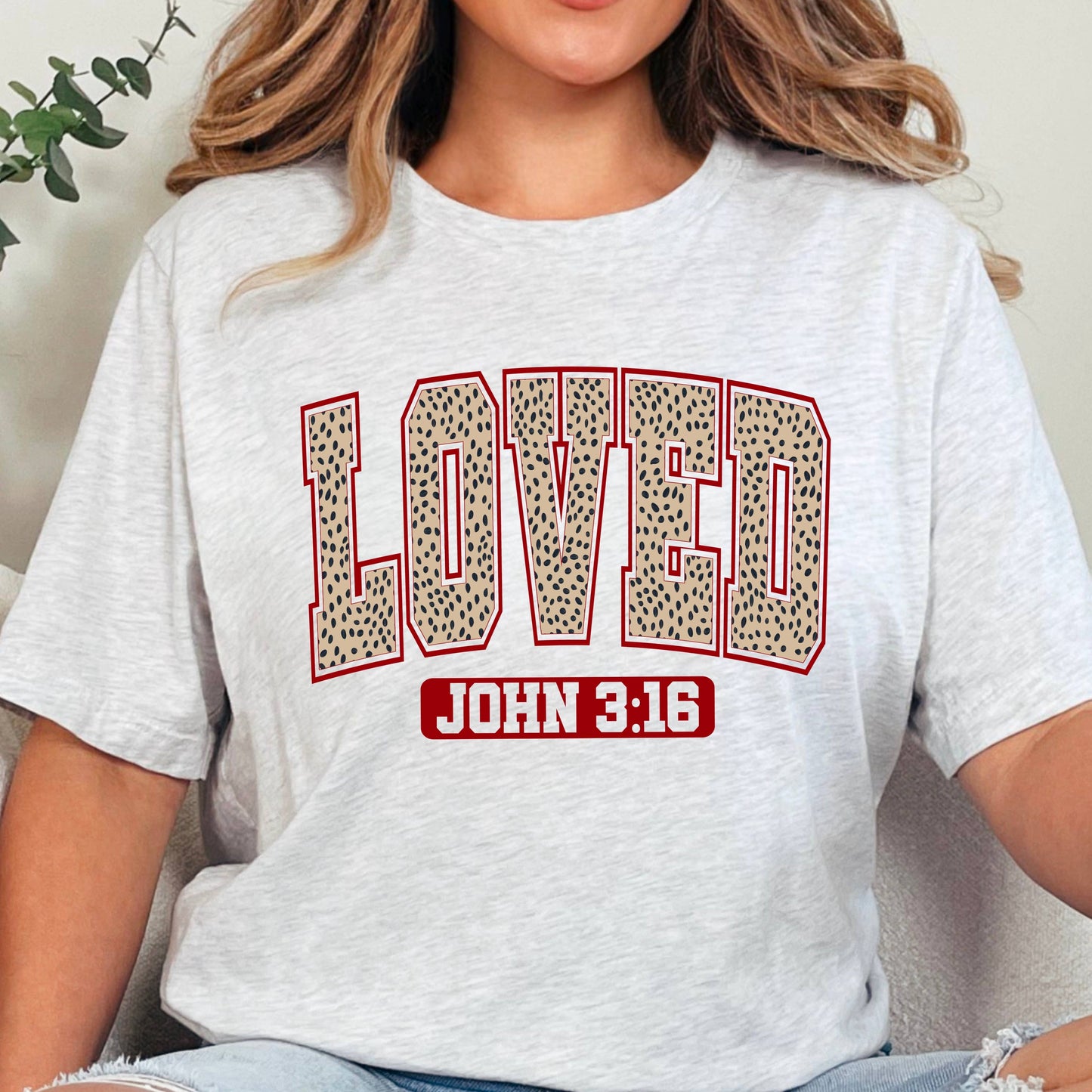 Loved John  3:16 Valentine’S Day Graphic T-Shirt | Gildan