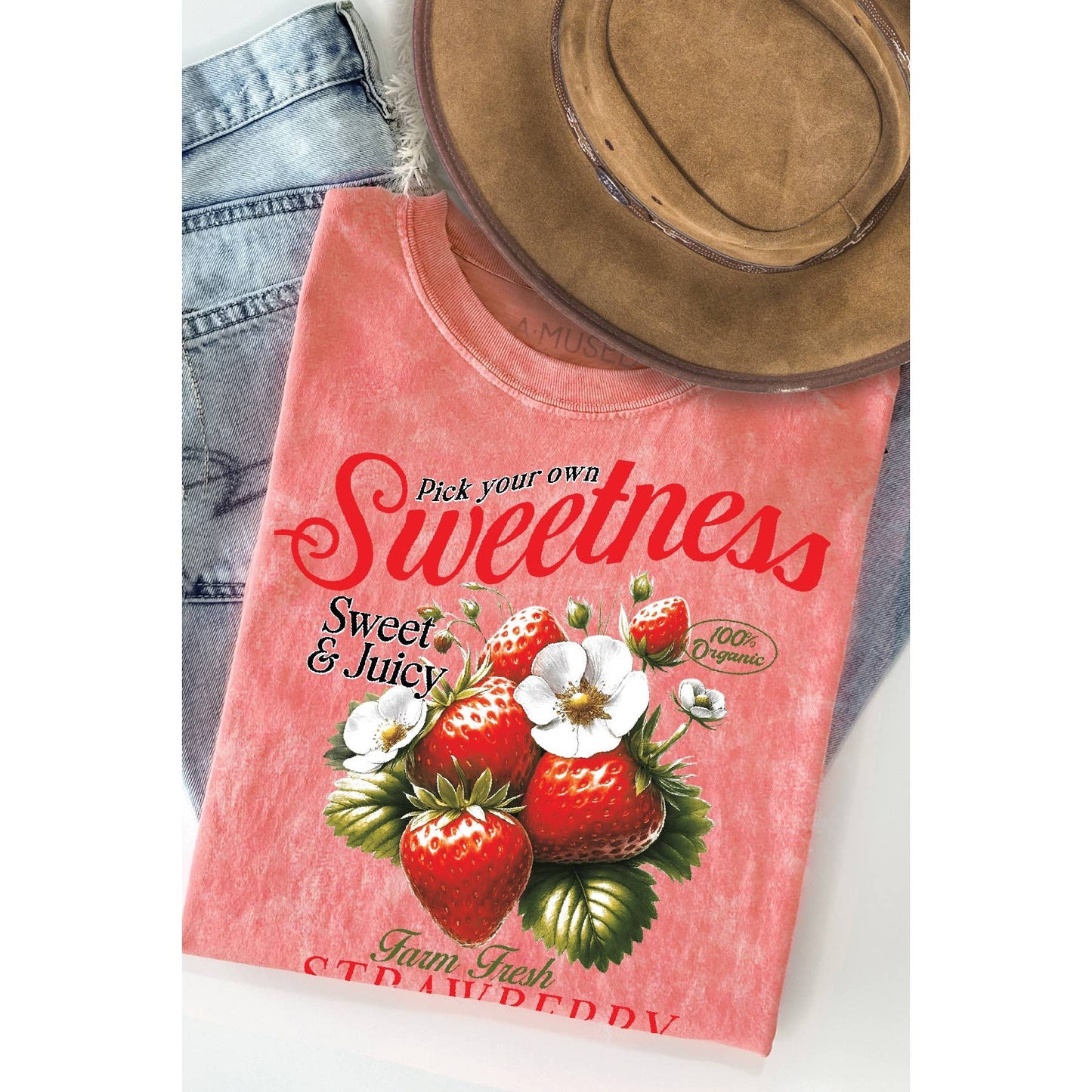 Farm Fresh Strawberries - Mineral Wash T Shirt