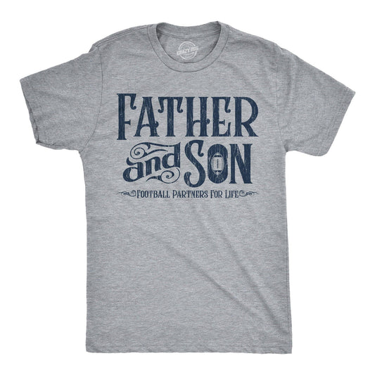 Father and Son Football Partners For Life Men's T Shirt