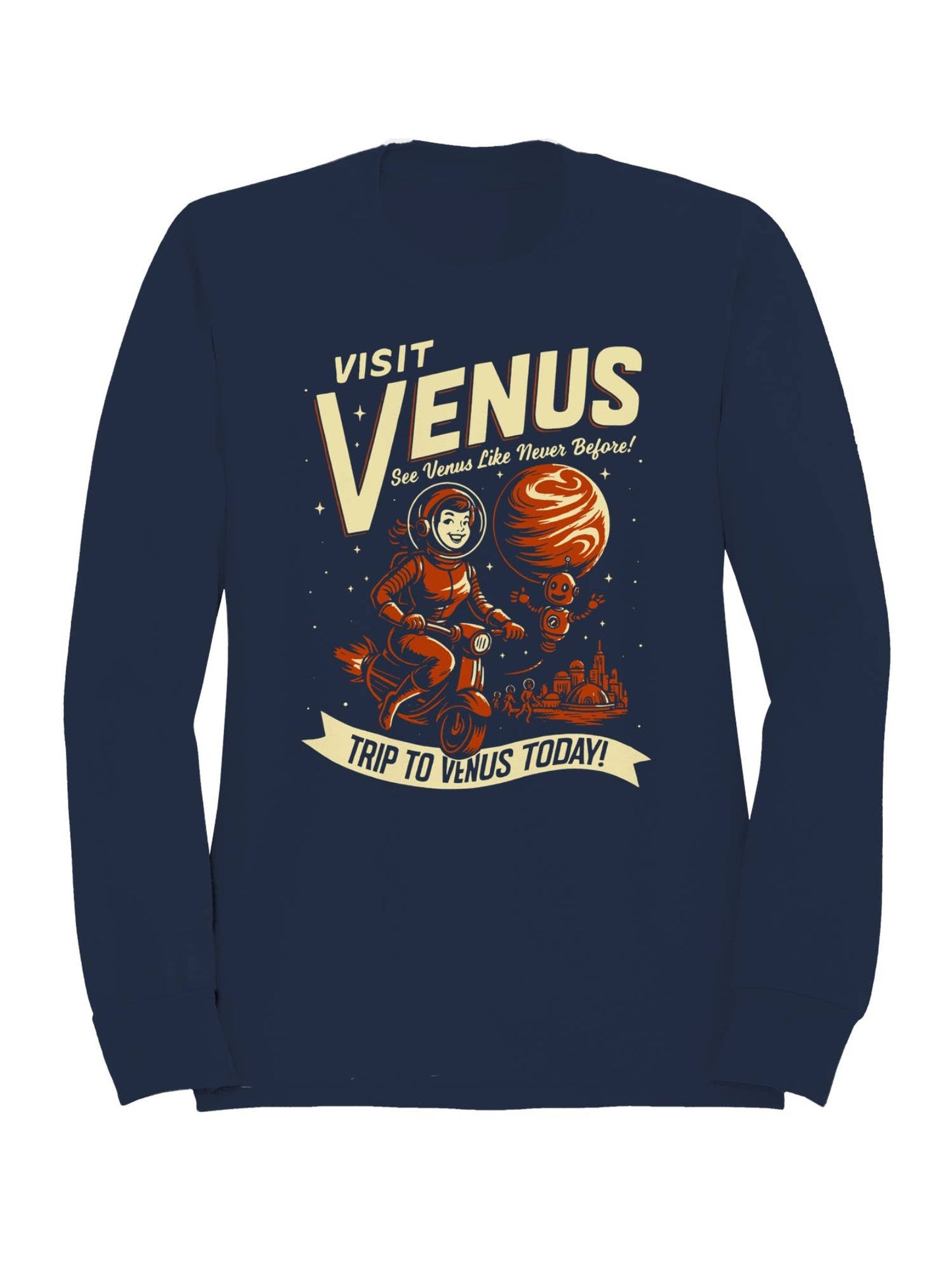 Visit Venus Adventure Poster Women's Sweatshirt