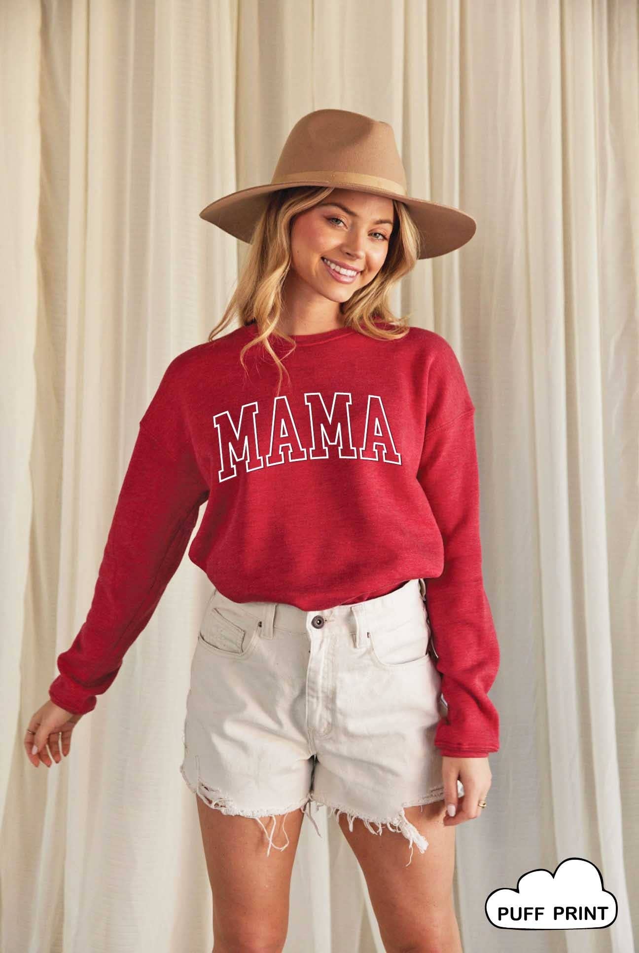 Mama Puff Print Graphic Sweatshirt
