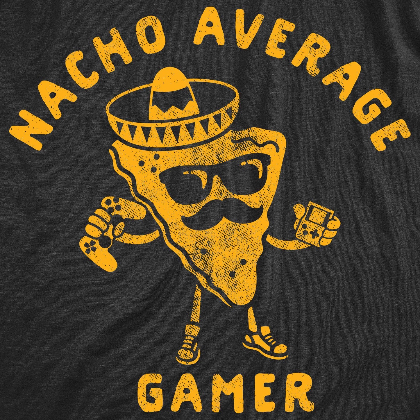Nacho Average Gamer Men's Tshirt Video Games Graphic Tee