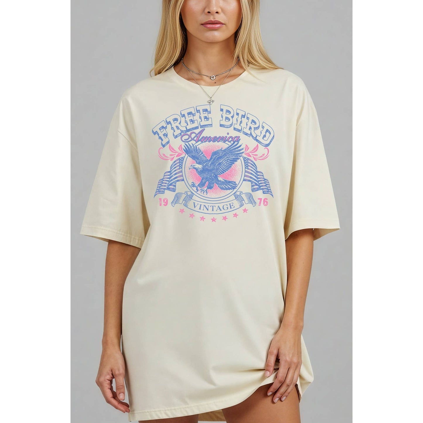 Free Bird - Boots Oversized Unisex Tee