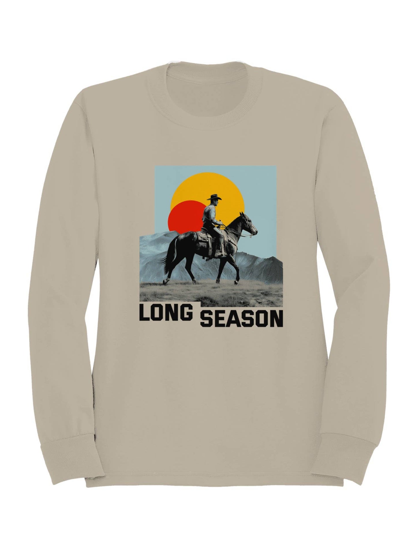 Western Sunset - Long Season Men's Sweatshirt