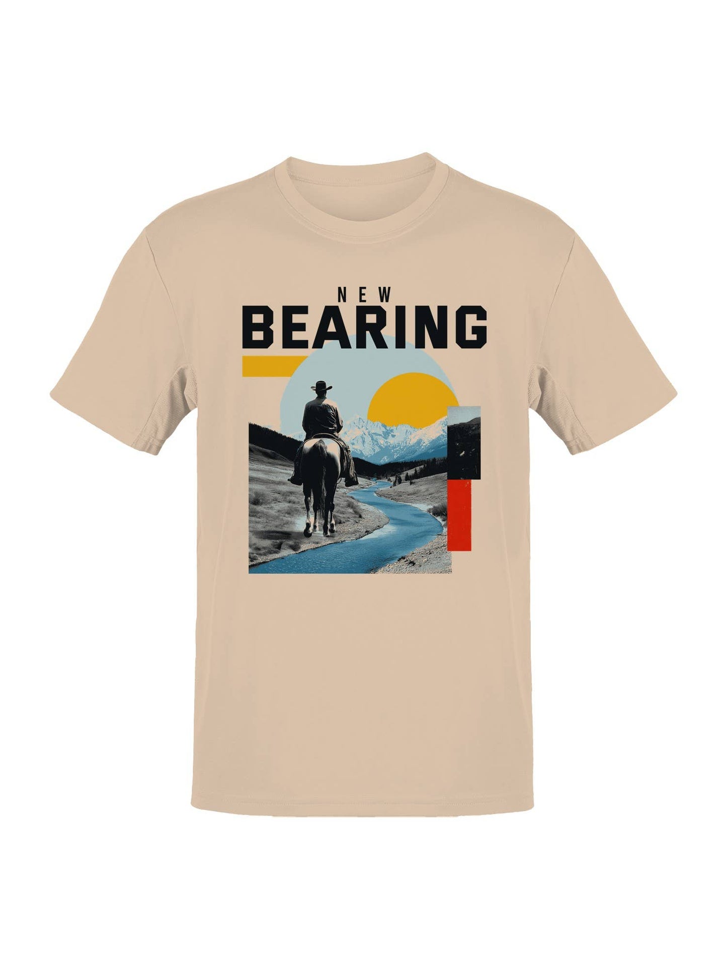 Scenic Cowboy New Bearing Adventure Men's T-Shirt