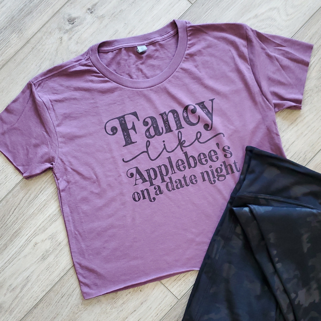Fancy Like Crop Graphic Tee