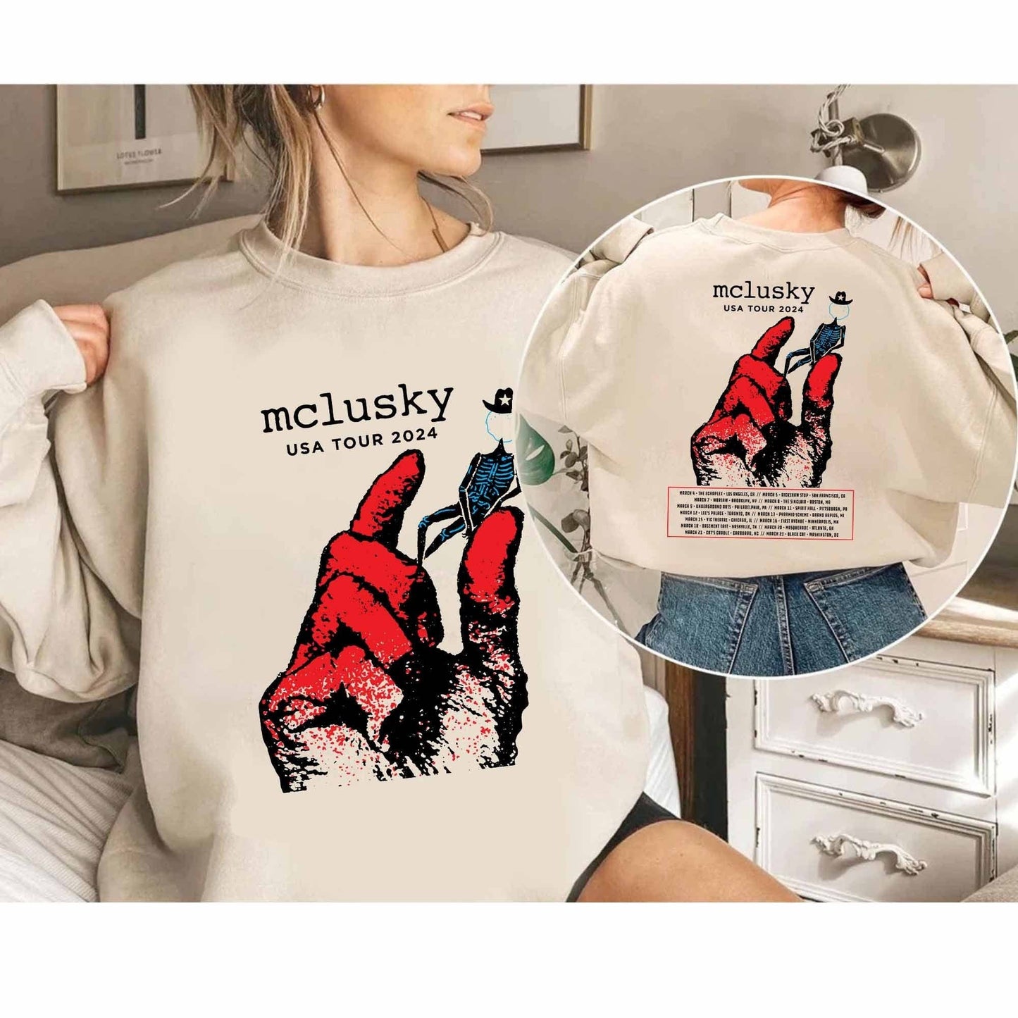 Mclusky USA Tour 2024 Sweatshirt