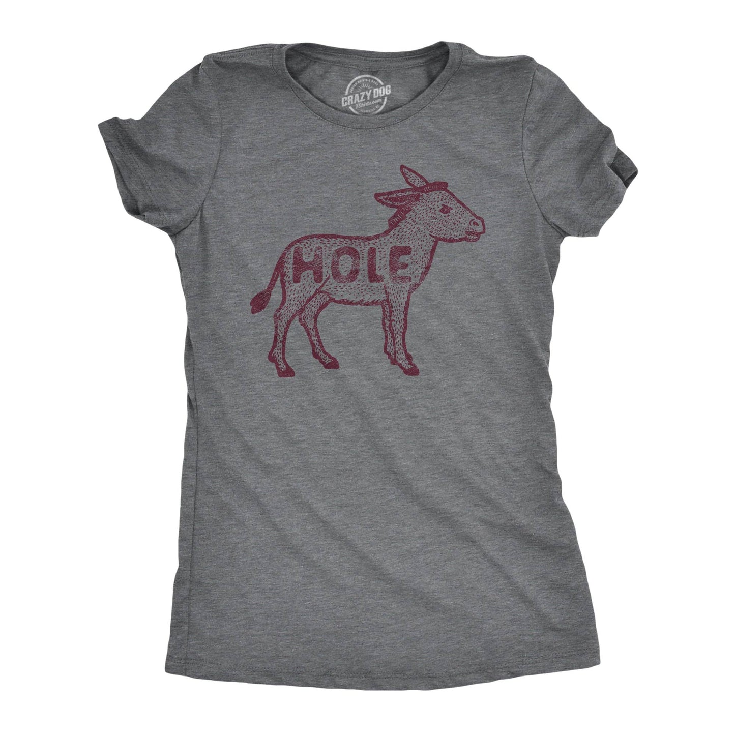 Asshole Donkey Women's Tshirt Animal Graphic Tee Western