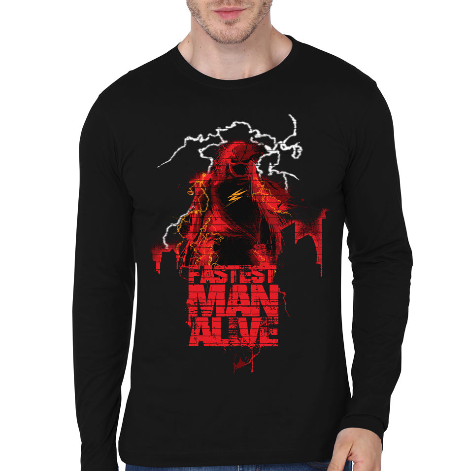 Fast Flash Black Full Sleeve Tee