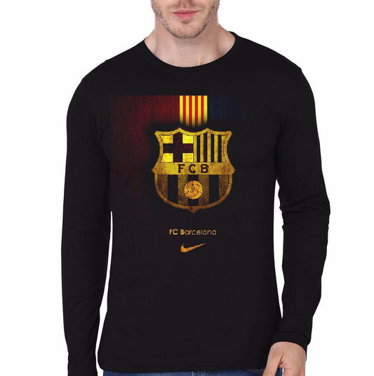 FC Barcelona Black Full Sleeve T-Shirt