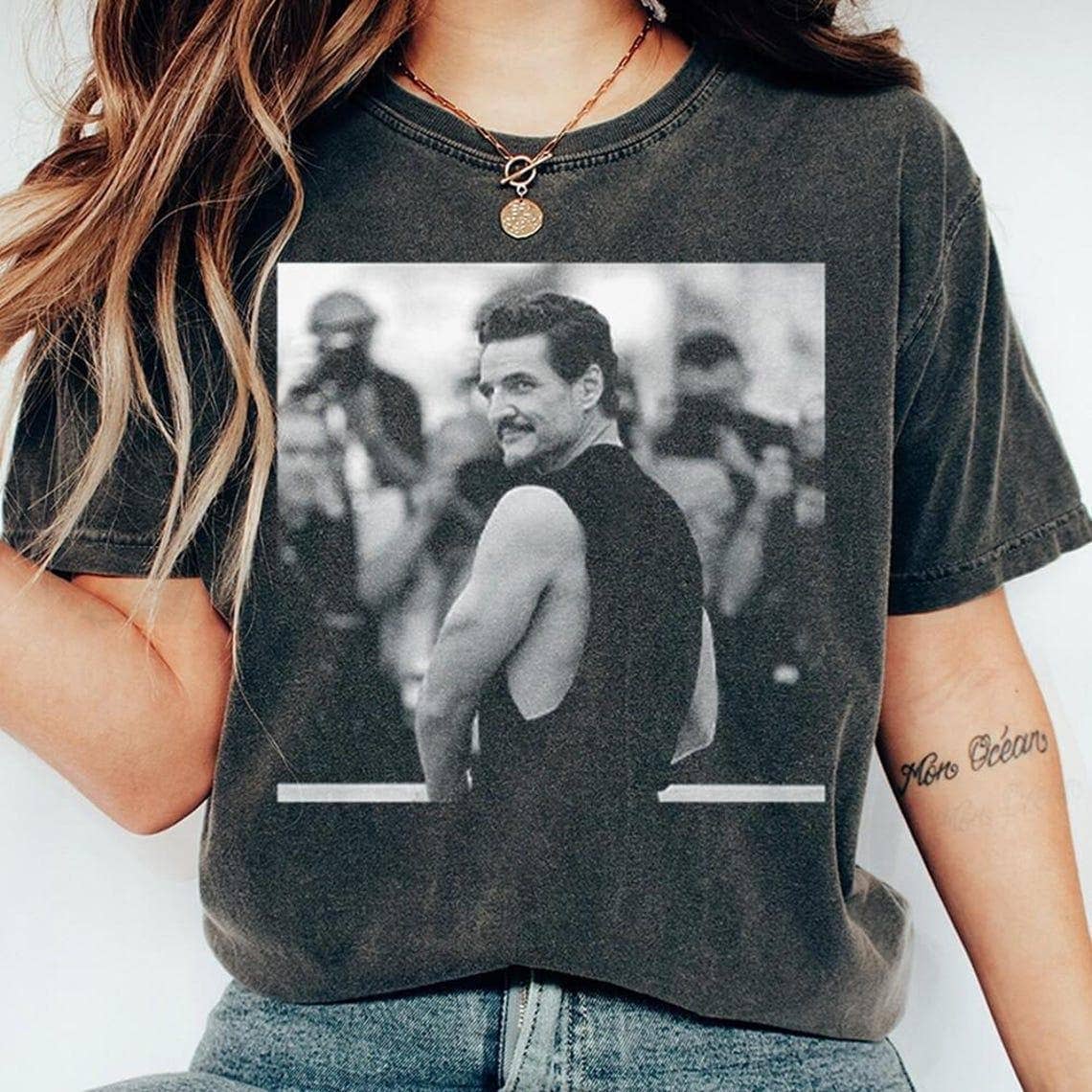 Pedro Pascal Tribute Celebrity Graphic Tee