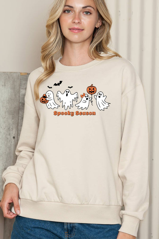 Women Halloween Graphic Print Pullover Sweater