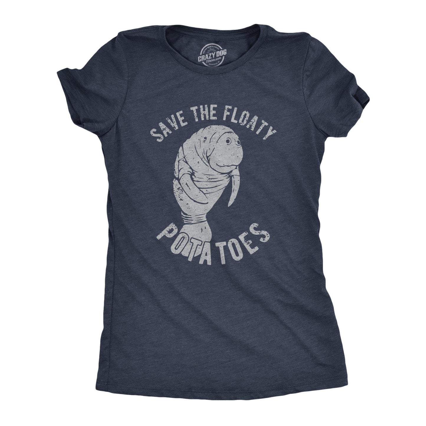 Save the Floaty Potatoes Women's Tshirt Animal Graphic Tee