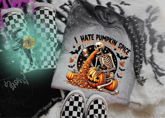 Fall Coffee Shirt – Starbucks Pumpkin Spice Bleached Tee
