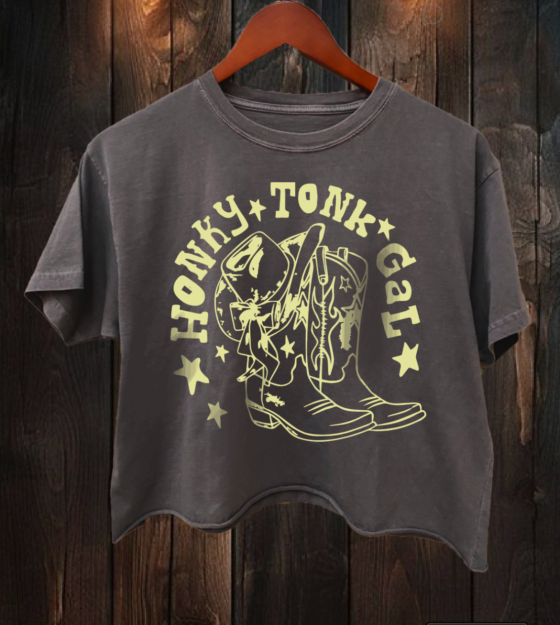 Honky Tonk Gal Relaxed Crop T-Shirt