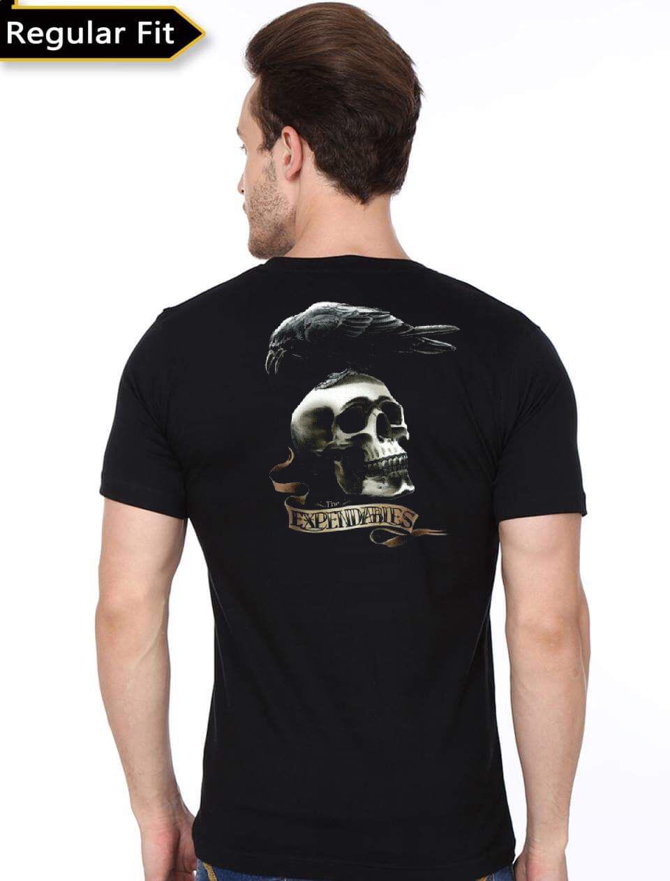 The Expendables 2 Half Sleeve Black T-Shirt