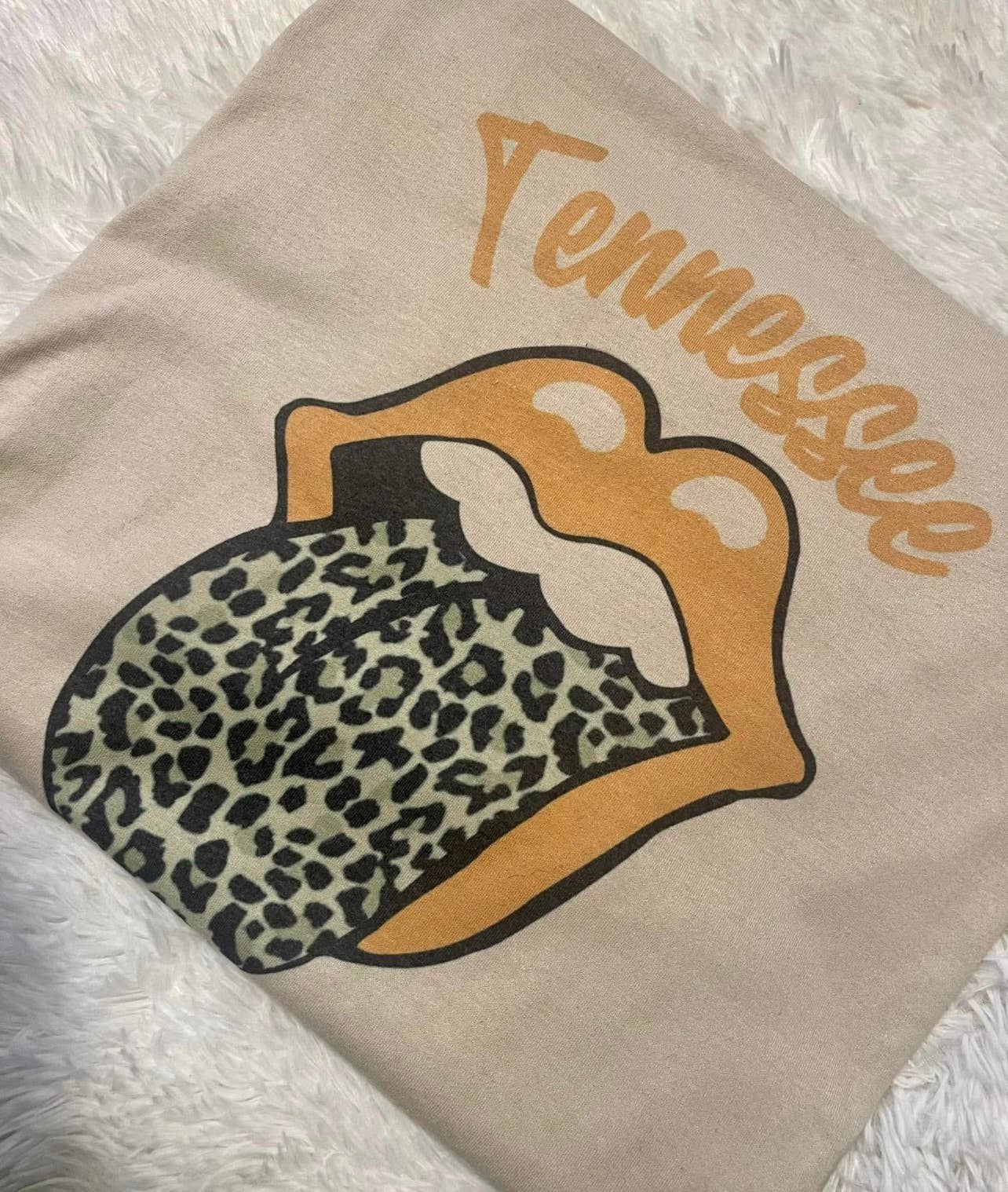 Leopard Print Tennessee Tongue Shirt