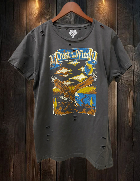 Dust in the Wind Distressed Vintage 80's Festival T Shirt